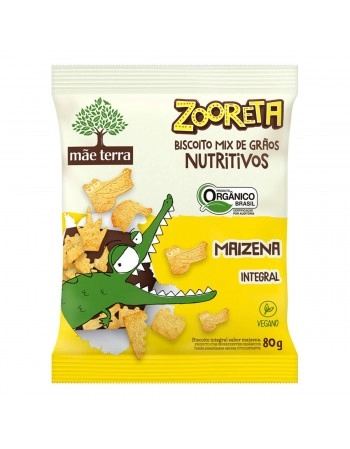 Zooreta Biscoito Maizena Orgânico - MÃE TERRA - 80g