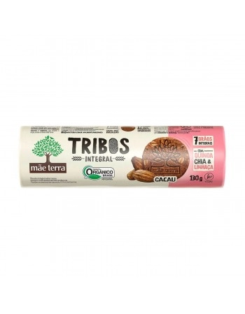Tribos Biscoito Cacau Orgânico Integral - MÃE TERRA - 130g