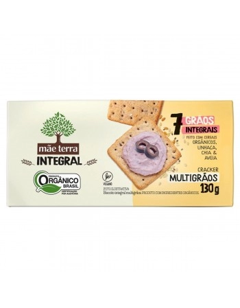 Tribos Cracker Multigrãos Orgânico Integral - MÃE TERRA - 130g