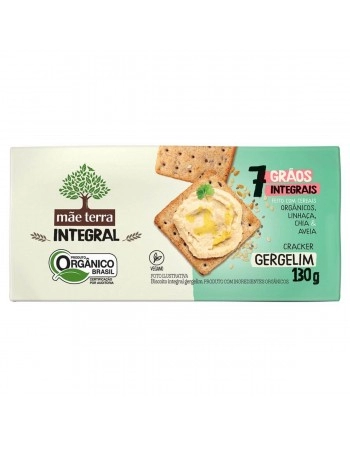 Tribos Cracker Gergelim Integral Orgânico - MÃE TERRA - 130g