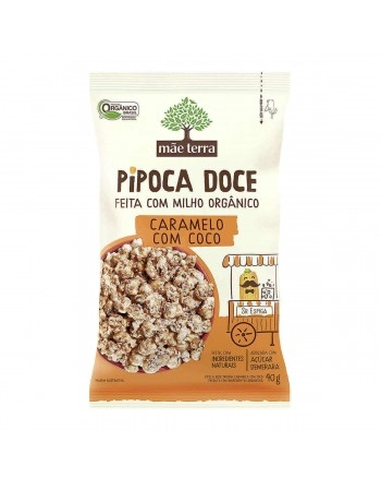 Pipoca Caramelo e Coco Orgânica - MÃE TERRA - 40g