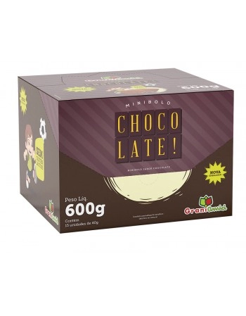Minibolo Chocolate Sem Glúten- GRANI AMICI- Display 15 unidades x 40g