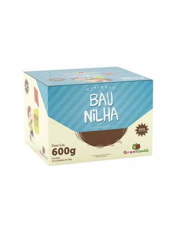 Minibolo Baunilha Sem Glúten - GRANI AMICI - Display 15 unidades x 40g