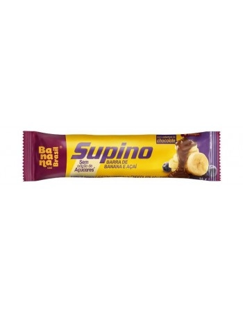 Barra de Frutas Supino Banana e Açai Zero - Banana Brasil - Display 20x24g