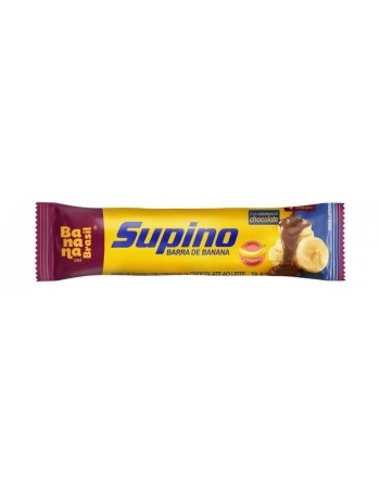 Barra de Frutas Supino Original Banana e Chocolate ao Leite - Banana Brasil - Display 20x24g