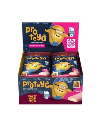 Barra de Proteína Proteyá Iogurte de Morango - Banana Brasil - Display 12 x 25g