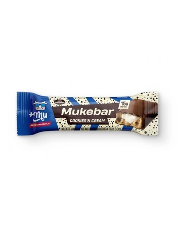 Mukebar Suplemento em Barra de Proteína Cookies'n Cream - +Mu - 12 x 60g