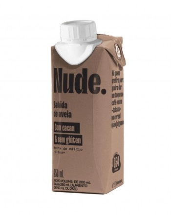 Bebida de Aveia Cacau To Go Sem Glútem e Zero Lactose - NUDE - 250ml