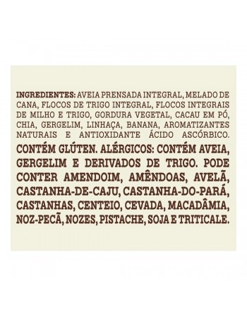 Granola Integral Banana e Cacau - MÃE TERRA - Pacote de 800g