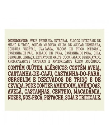 Granola Integral com Castanhas Brasileiras Tradicional - MÃE TERRA - Pacote de 250g