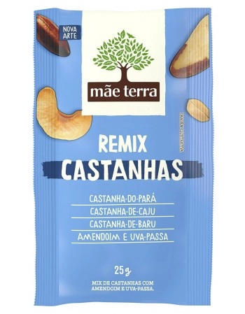 Mix de Castanha Remix - MÃE TERRA - Display 9 x 25g