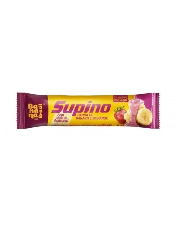Barra de Frutas Supino Banana Morango - BANANA BRASIL - 20x24g