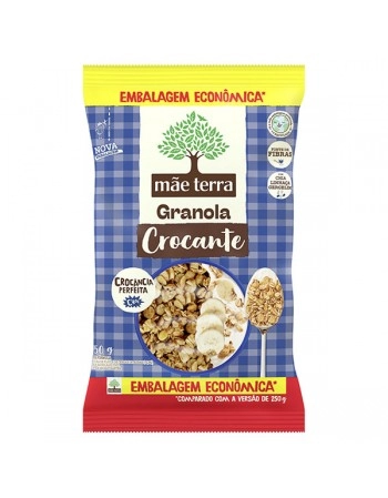 Granola Integral Crocante - MÃE TERRA - Pacote Econômico de 750g Crocância Perfeita