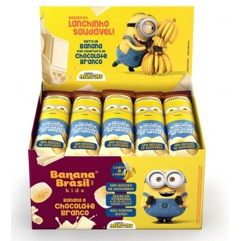 Barra de Frutas Kids Chocolate Branco - Banana Brasil - Display 20x22g