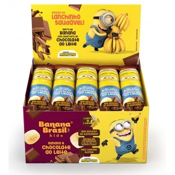 Barra de Frutas Kids Chocolate ao Leite- Banana Brasil- Display 20x22g