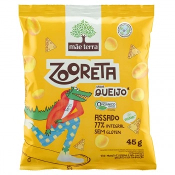 Zooreta Salgadinho Queijo Orgânico - Mãe Terra - 45g