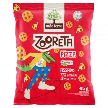Zooreta Salgadinho Pizza Orgânico - MÃE TERRA - 45g