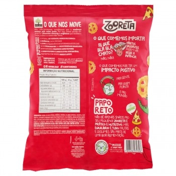 Zooreta Salgadinho Pizza Orgânico - MÃE TERRA - 45g