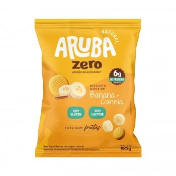Biscoito Doce de Banana e Canela - ARUBA - 50g