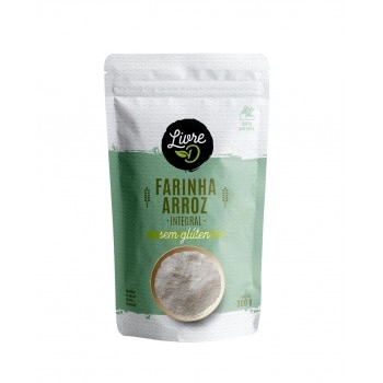 Farinha de Arroz Integral - LivreD - 300g - Sem Glúten