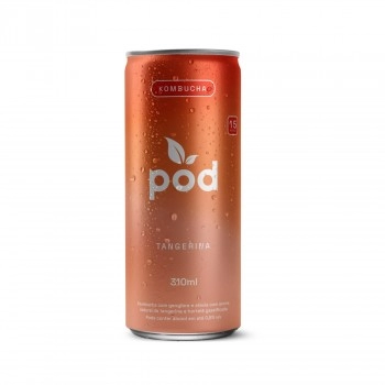 Kombucha POD Tangerina - POD - lata 310ml / fardo 12