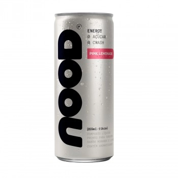 Kombucha NOOD Energy Pink Lemonade - POD - lata 269ml / fardo com 12