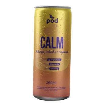 Kombucha Calm Maracujá, Cidreira e Camomila - POD - lata 269ml / fardo com 12