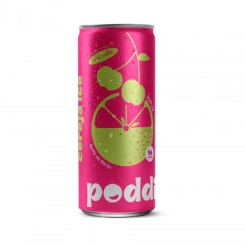 Refrigerante Kombucha Cereja Ice Kiss - PODDI - 300ml / fardo com 12