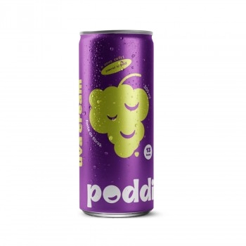 Refrigerante Kombucha Uva Sweet Cream - PODDI - 300ml / fardo com 12