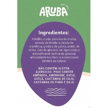 Biscoito Polvilho Proteico Cebola e Salsa - ARUBA - 50g - Com 10g de proteína