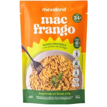 Mac Frango – 1º Macarrão Proteico Instantâneo do Brasil sem glúten - MEXIDONA - 100g rende 450g