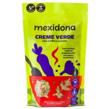 Creme Verde Proteico Sem Glúten Vegano - MEXIDONA - 200g 