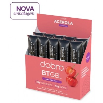 BT Gel de Carboidrato Beterraba com Acerola - DOBRO - Display 10x30g - 100% Natural