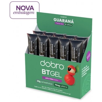 BT Gel de Carboidrato Beterraba com Guaraná e Cafeína - DOBRO - Display 10x30g - 100% Natural