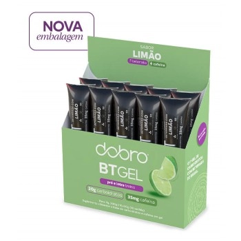 BT Gel de Carboidrato Beterraba com Limão e Cafeína - DOBRO - Display 10x30g - 100% Natural