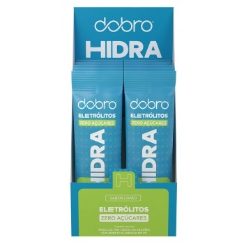 Hidra Eletrólitos Sachê Limão - DOBRO - Display 10x7g 