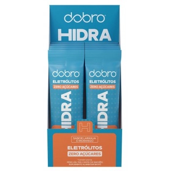 Hidra Eletrólitos Sachê Laranja - DOBRO - Display 10x7g