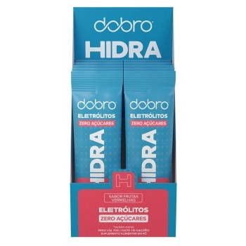 Hidra Eletrólitos Sachê Frutas Vermelhas - DOBRO - Display 10x7g