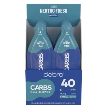 Carbs Gel 40 Neutro Fresh Com Cafeína - DOBRO - Display 10x55g