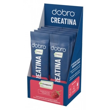 Creatina Creapure Stick Frutas Vermelhas - DOBRO - Display 10x3,5g