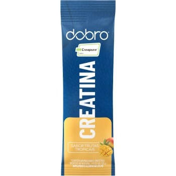 Creatina Creapure Stick Frutas Tropicais - DOBRO - Display 10x3,5g