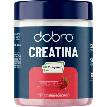 Creatina Creapure Frutas Vermelhas - DOBRO - Pote 210g