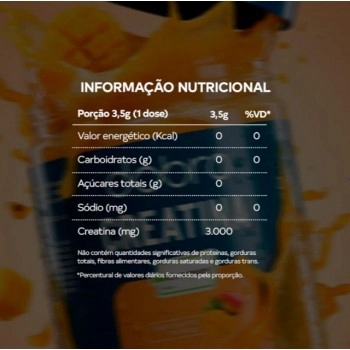 Creatina Creapure Frutas Tropicais - DOBRO - Pote 210g