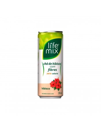 CHA VERDE ZERO COM FIBRAS HIBISCO - LIFE MIX - PACK 6 LATAS DE 290ml